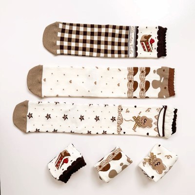 Mademoiselle Pearl Cupcake Chocolate Cake Socks(Reservation/Full Payment Without Shipping)